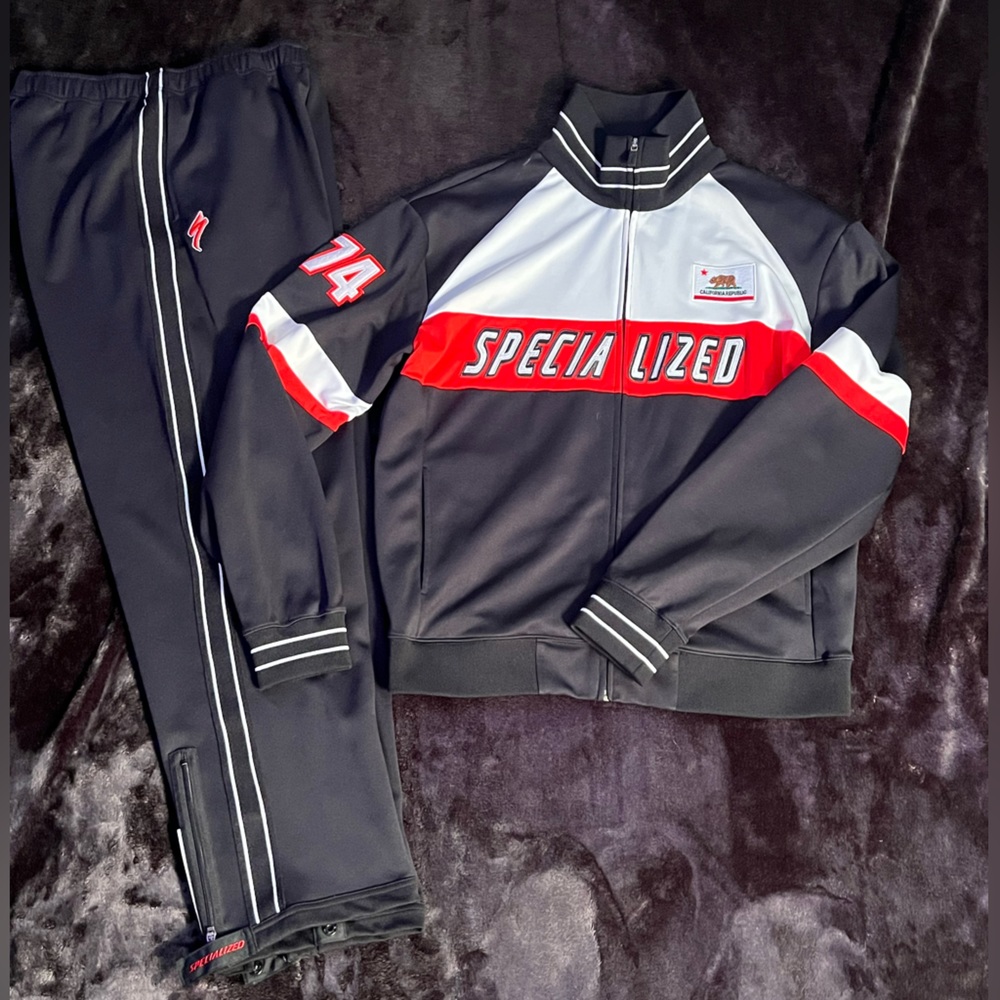 Specialized Black Red & White Track Suit